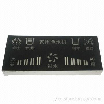 Water purifier, 7 segment LED panel display